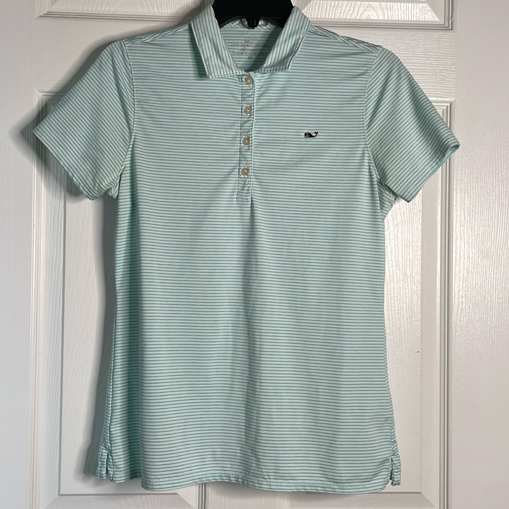 Vineyard vines striped short sleeve polo shirt